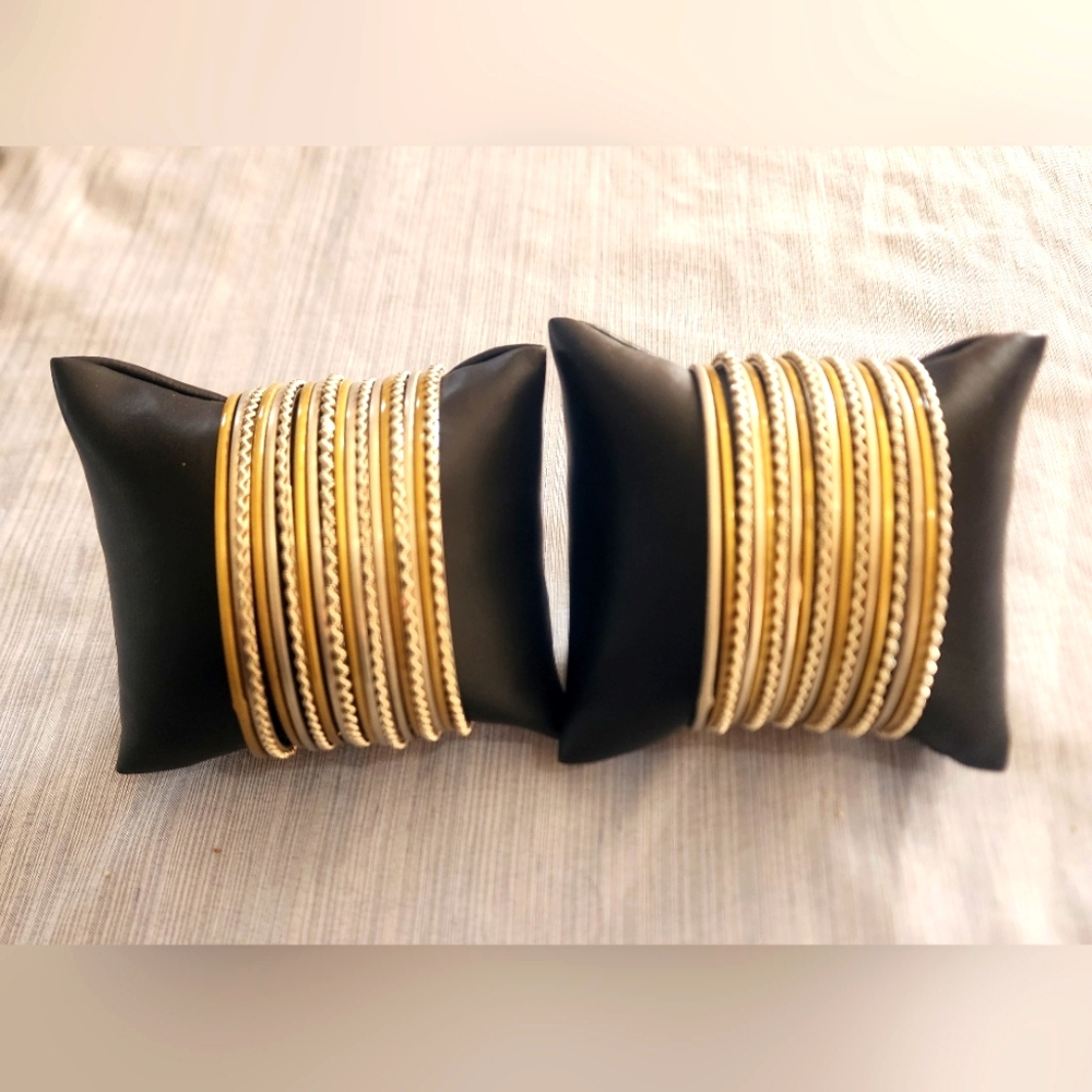 Elegant 36 Piece Gold / Silver Bangle Set